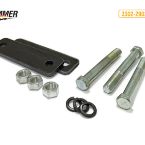 Серьга рессоры ГАЗель Next (2 пластины + 3 болта) в сб. "ZOMMER" (3302-2902464-50)