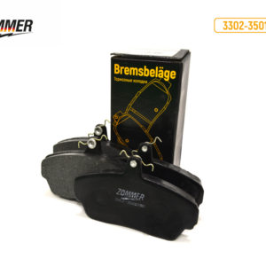 Колодка тормозная передняя ГАЗель/Волга (к-т 4 шт) "ZOMMER" (3302-35010900)
