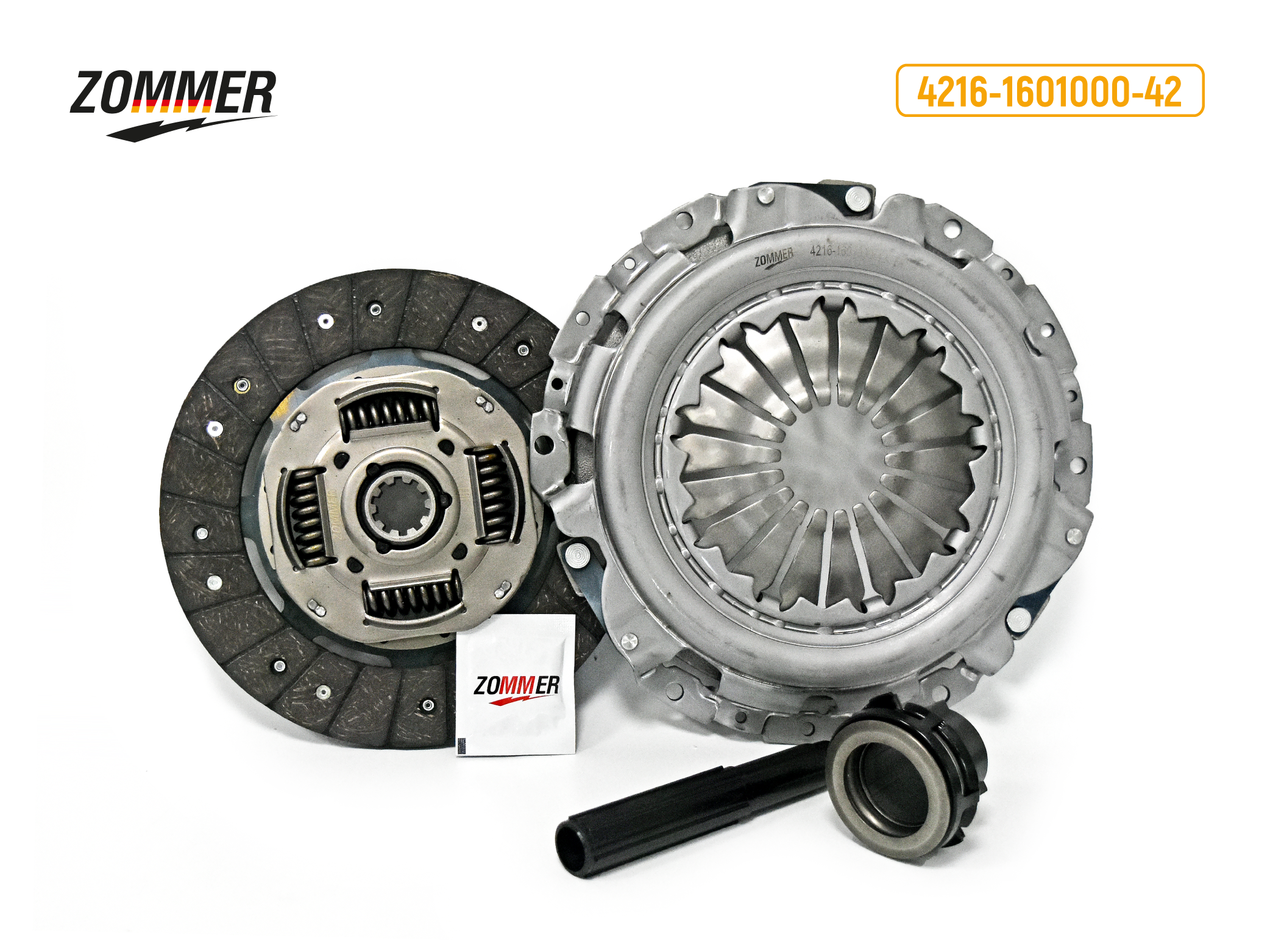 Комплект сцепления Газель 3302/Бизнес с дв. УМЗ-4216/Evotech А274 "ZOMMER" (4216-1601000-42) — изображение 2
